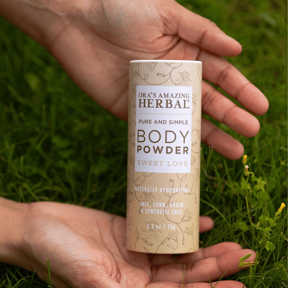 Amazon.com: Ora's Amazing Herbal Body Powder for Women, Cornstarch